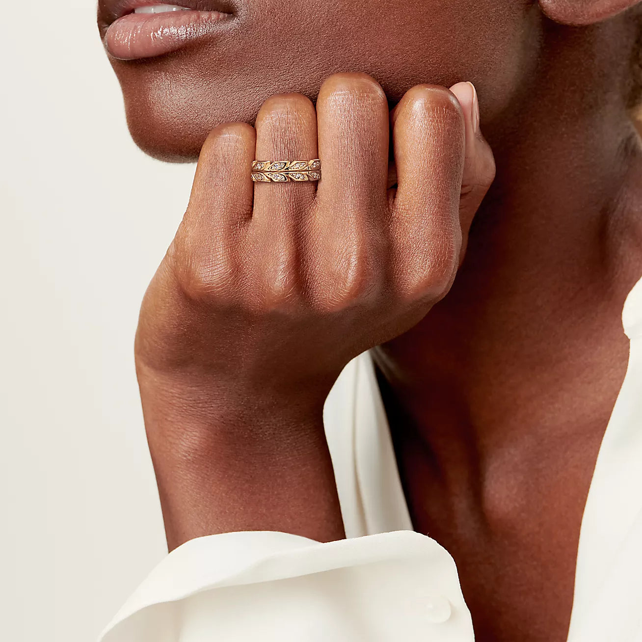 18K Celestial Yellow Gold Victoria Vine Ring
