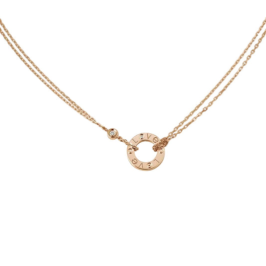 18K Love 2 Diamond Necklace