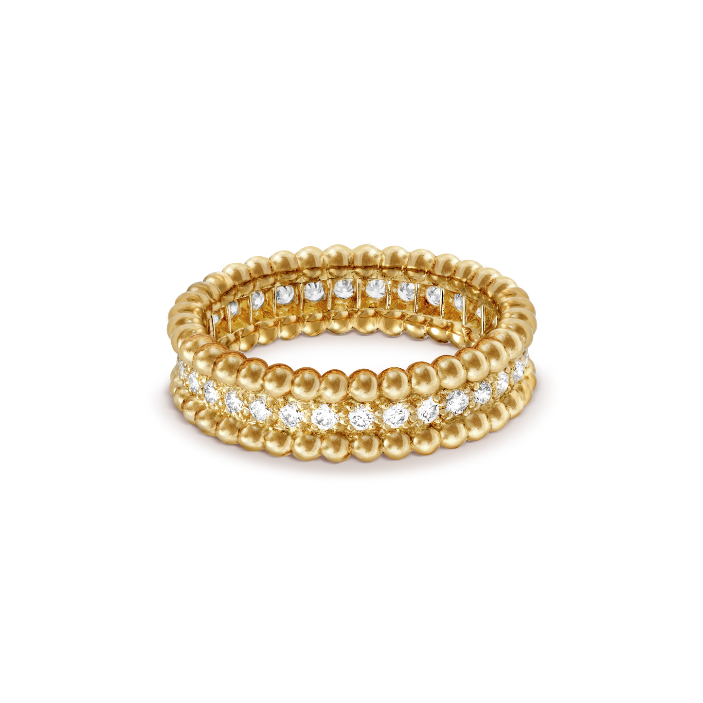 18K Celestial Perl̩e Diamonds Ring