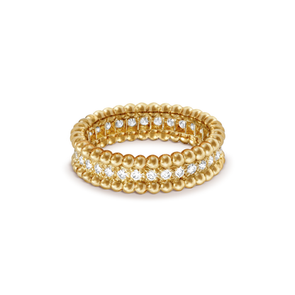 18K Celestial Perl̩e Diamonds Ring