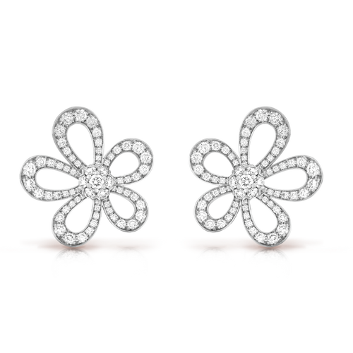 18k Celestial Flowerlace Earrings