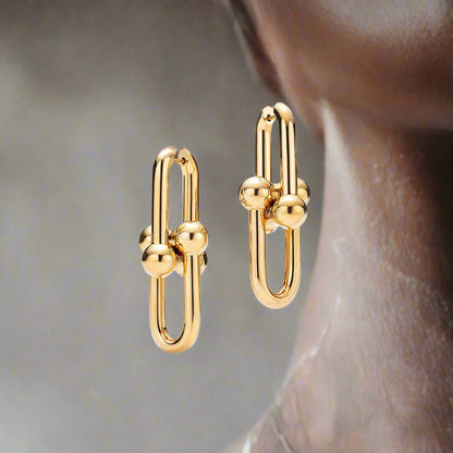 18K Celestial T HardWear Extra Large Link Earrings