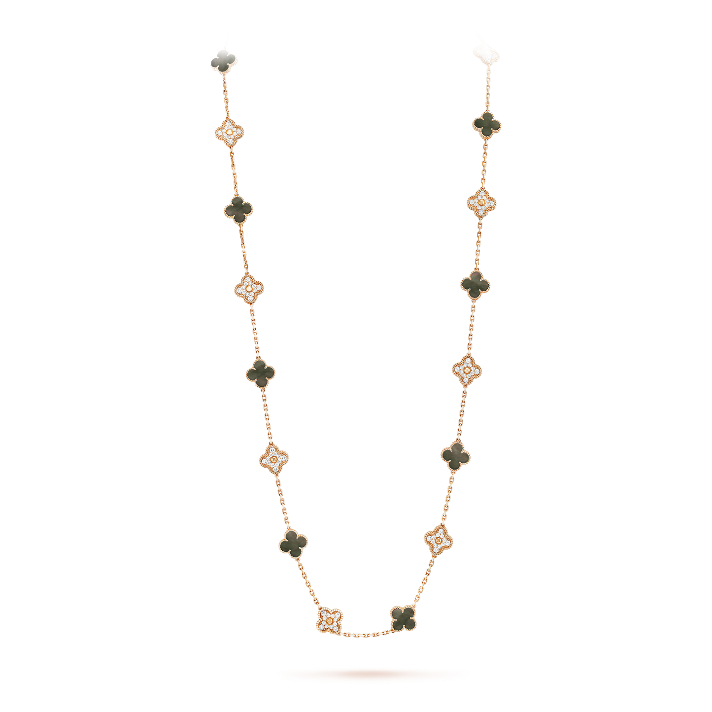 18K Celestial Vintage Alhambra 20 Motifs Long Necklace