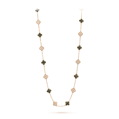 18K Celestial Vintage Alhambra 20 Motifs Long Necklace