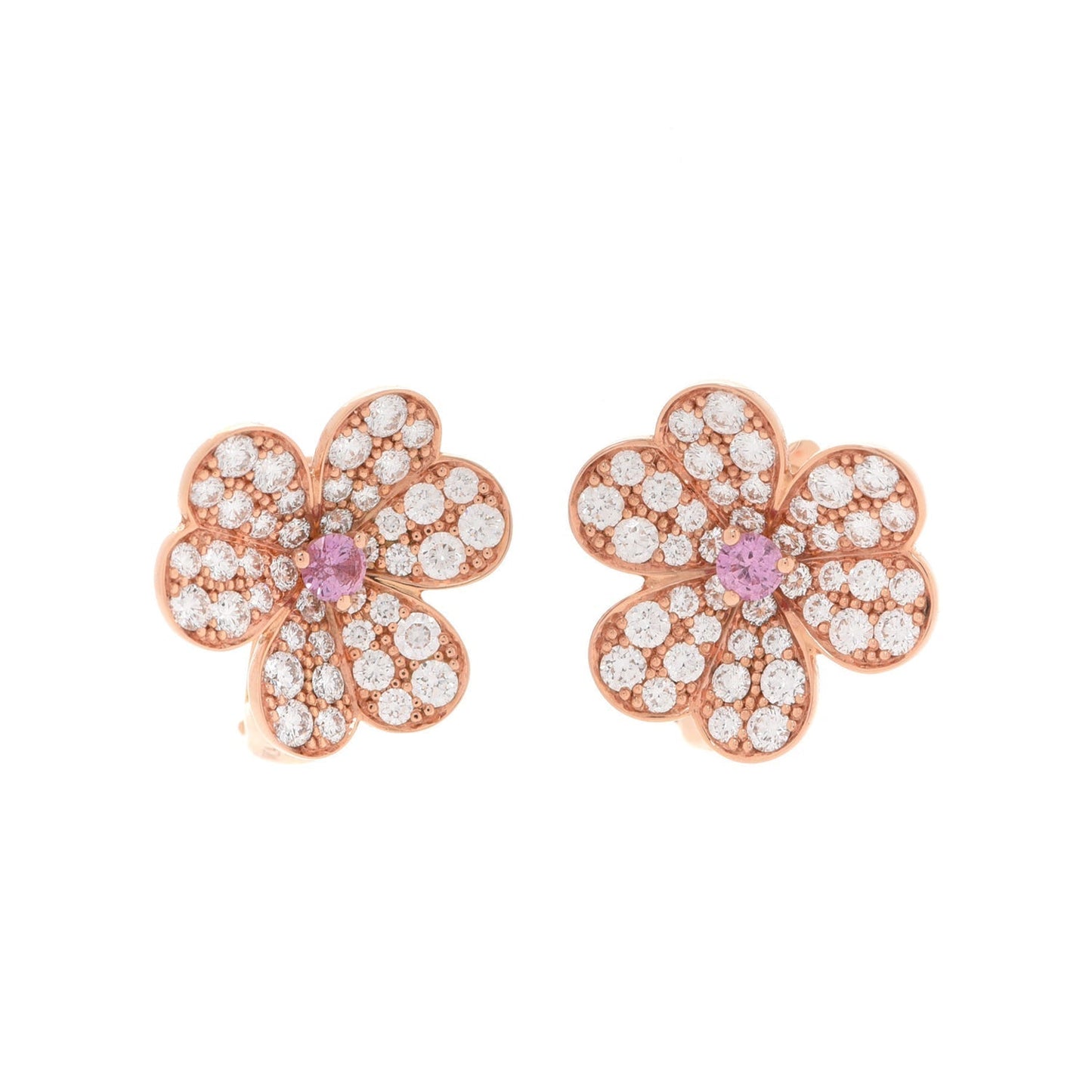 18k Celestial Frivole Pink Sapphire Earrings