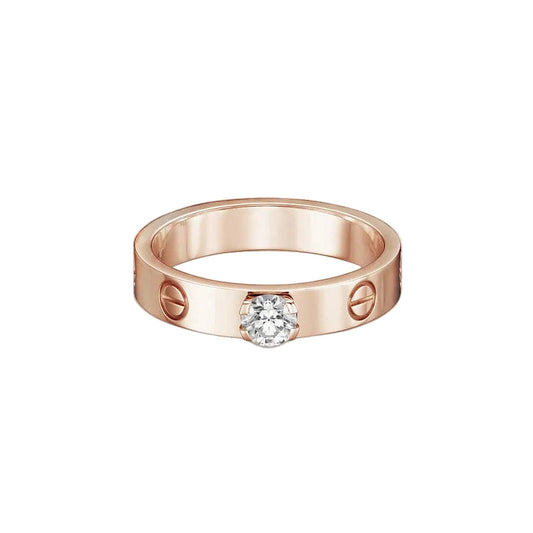 18K Love Solitaire Ring