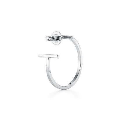 18K Celestial T Hoop Earrings