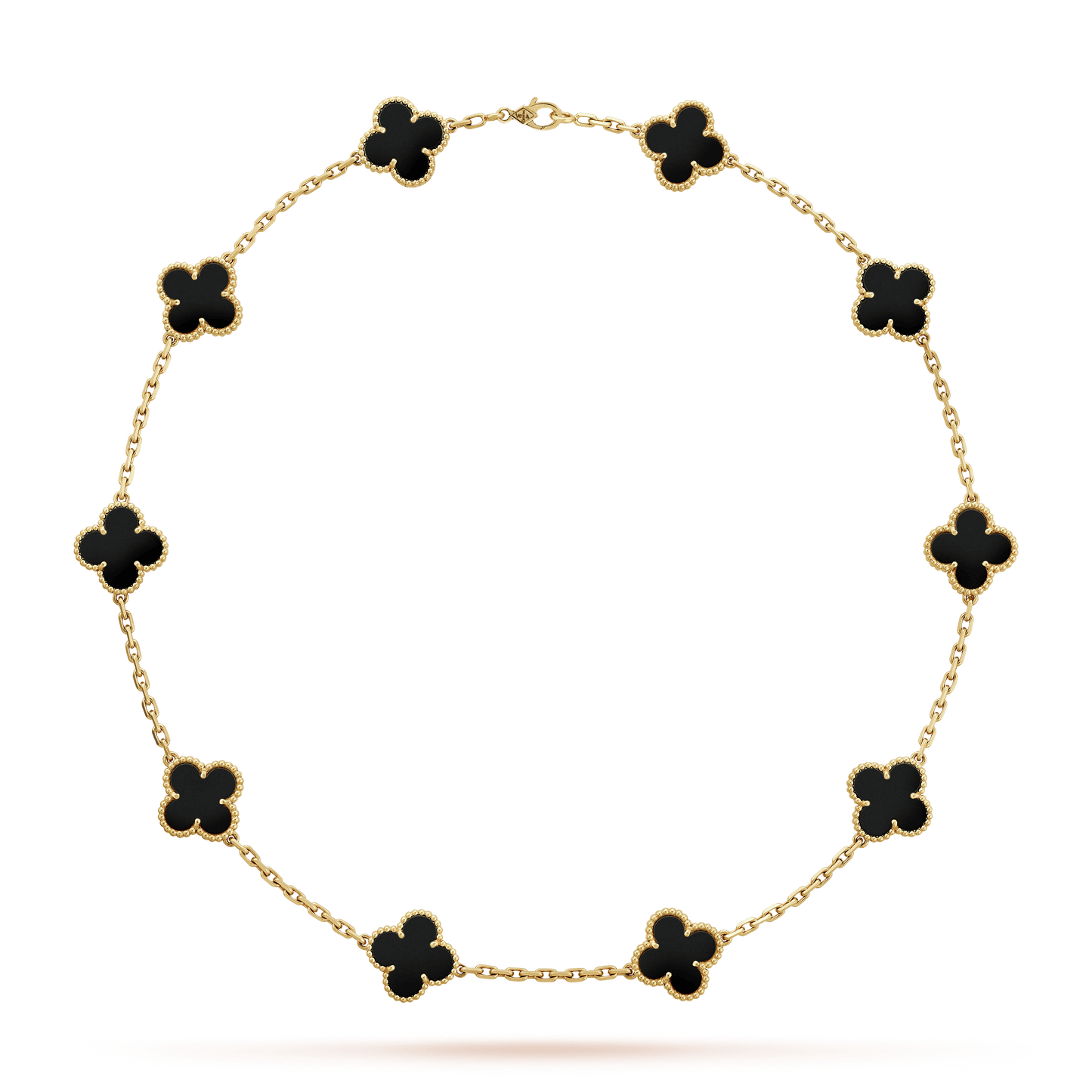 18K Alhambra Black 10 Motifs Necklace