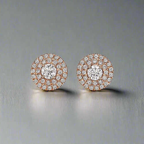 18K Celestial T Soleste Diamonds Rose Gold Earrings