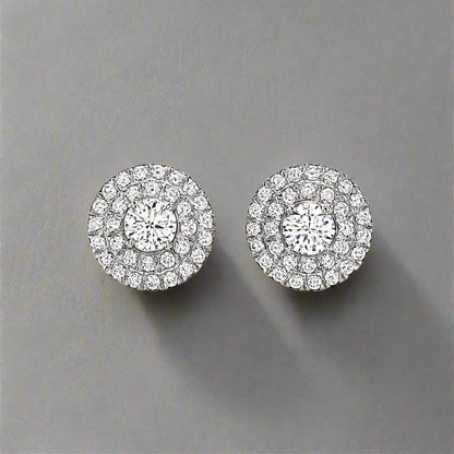18K Celestial T Soleste Diamonds White Gold Earrings