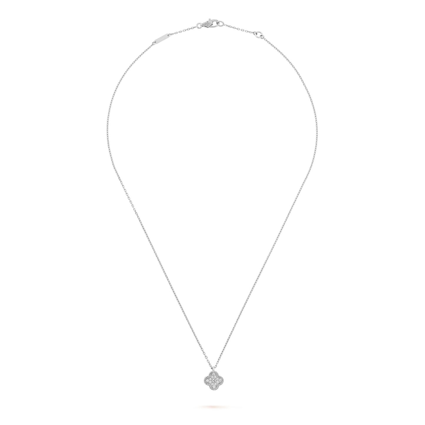 18K Celestial Sweet Alhambra Diamond Necklace