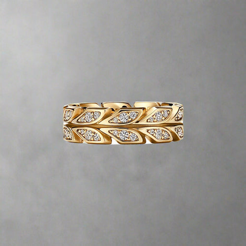 18K Celestial Yellow Gold Victoria Vine  Ring