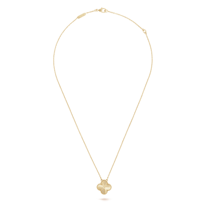 18K Celestial Vintage Alhambra Pendant Clover Necklace
