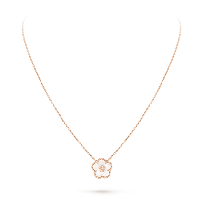 18K Celestial Lucky Spring Pendant Clover Necklace