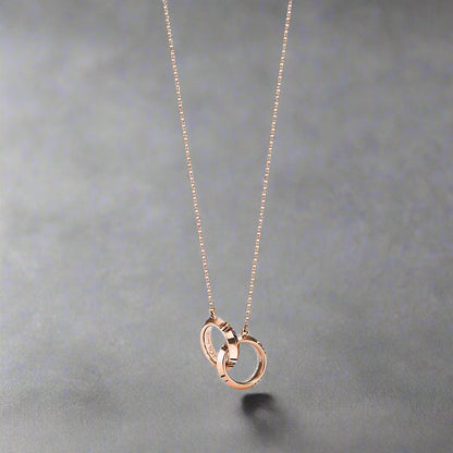 18K Celestial T Atlas X Closed Interlocking Pendant Necklace