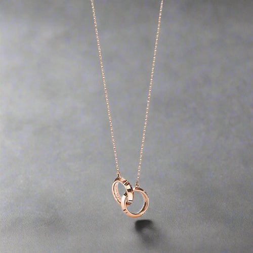 18K Celestial T Atlas X Closed Interlocking Pendant Necklace