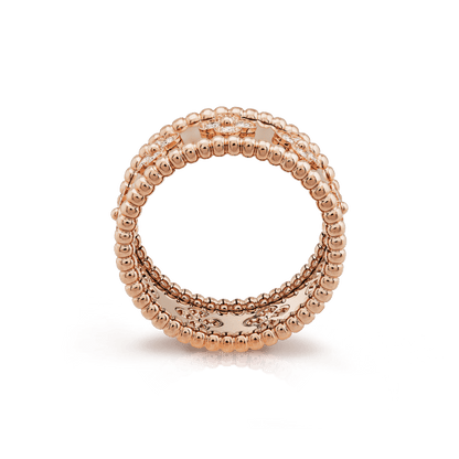 18K Celestial Perl̩e Clovers Ring
