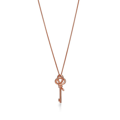18K Celestial T Keys Woven Diamonds Medium Necklace