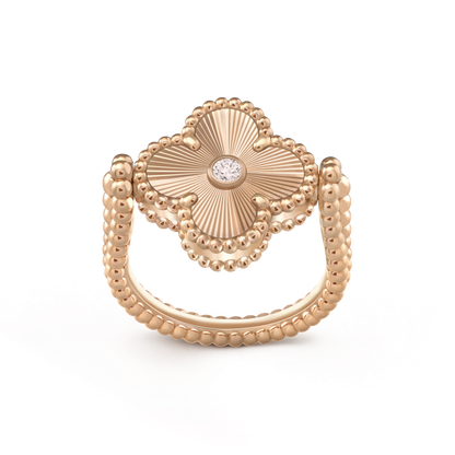 18K Celestial Vintage Alhambra Reversible Ring