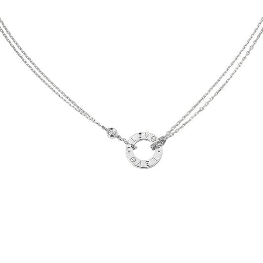 18K Love 2 Diamonds Necklace