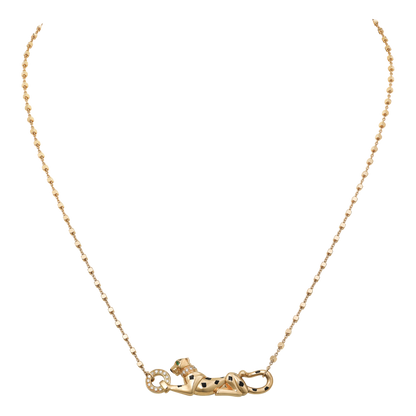 18K Celestial Panth̬re De Diamond Necklace