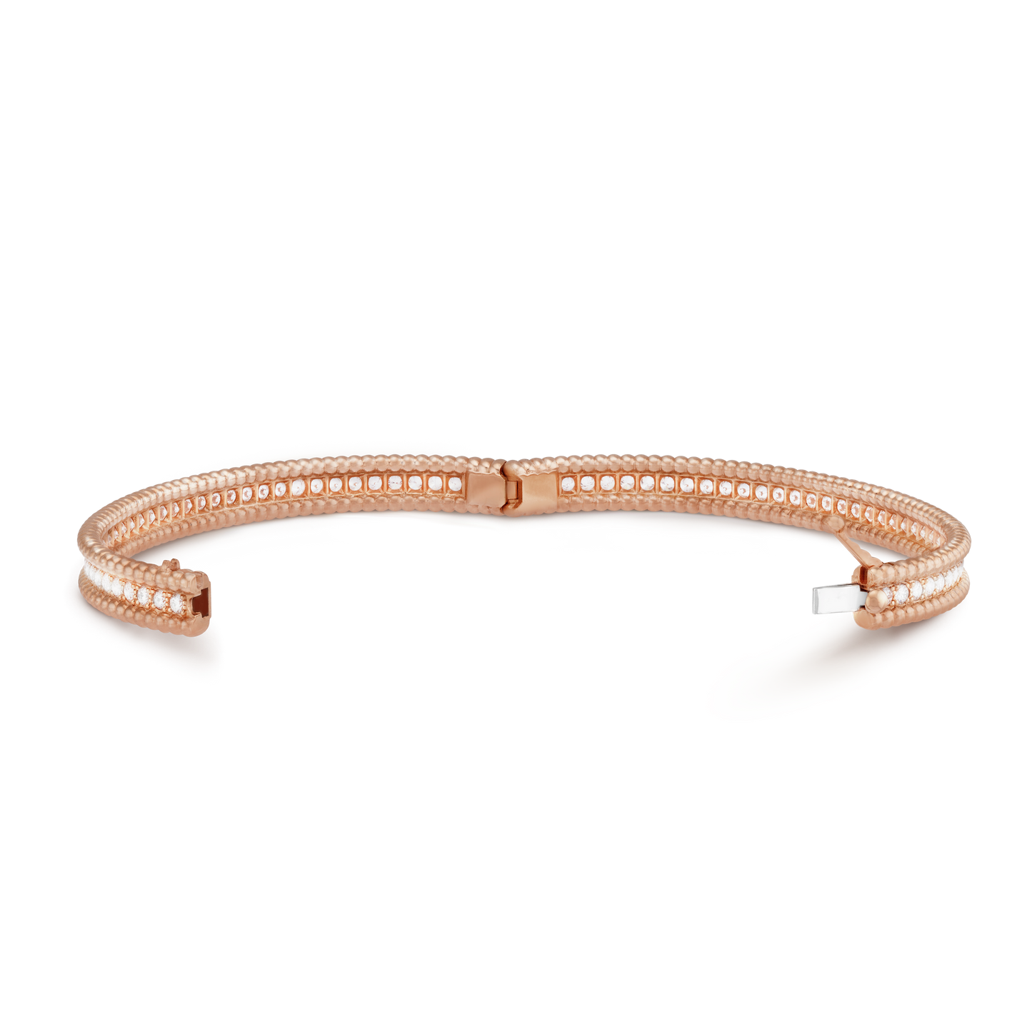 18K Celestial Perl̩e Diamonds One Row Bracelet