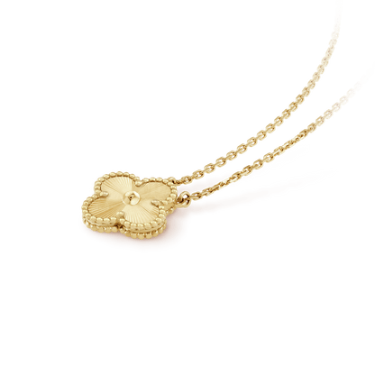 18K Celestial Vintage Alhambra Pendant Clover Necklace