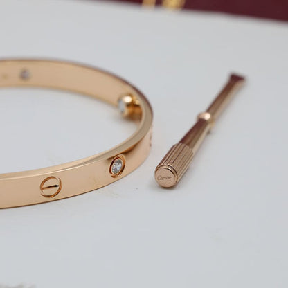 18K Celestial Four Diamonds Love Bracelet