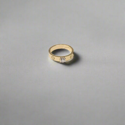 18K Celestial Love Engagement Ring