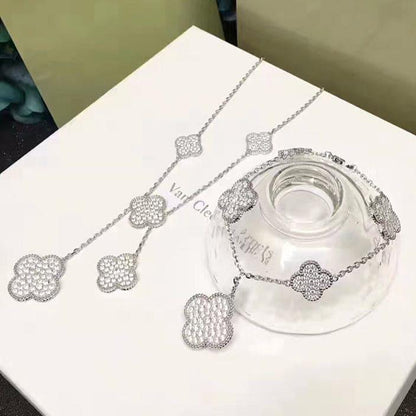 18K Celestial Magic Alhambra Five Motifs Clover Bracelet