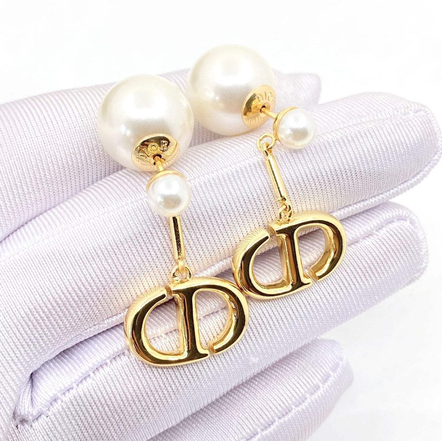 18K Celestial Tribales Pearl Earrings