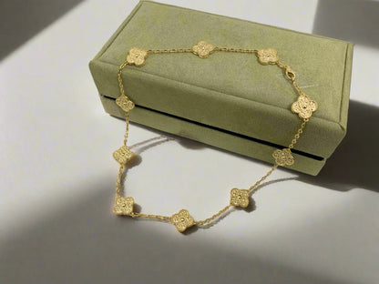 18K Celestial Vintage Alhambra 10 Motifs Necklace