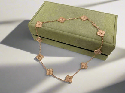18K Celestial Vintage Alhambra 10 Motifs Necklace