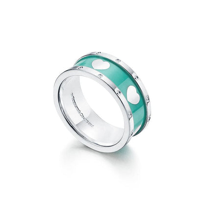 18K Celestial T Love Heart Ring