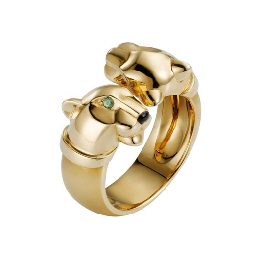 18K Celestial Panth̬re De Open Ring