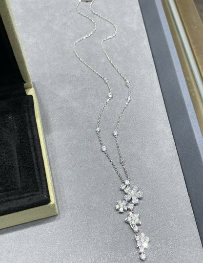18K Celestial Folie Des Pr̩s Pendant Necklace