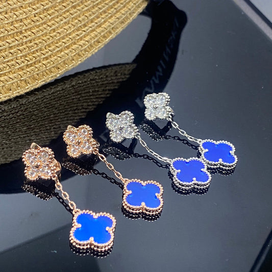18K Celestial Magic Alhambra Earclips Earrings