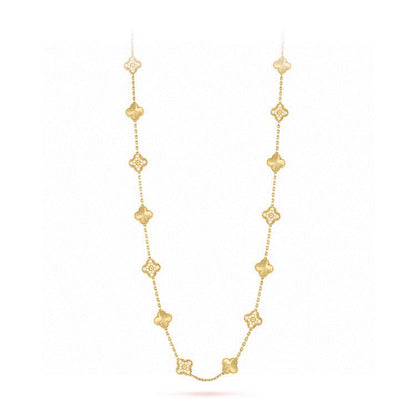 18K Celestial Vintage Alhambra 20 Motifs Long Necklace