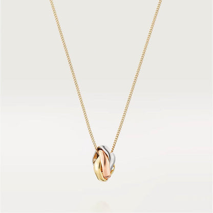 18K Celestial Trinity Cushion Necklace