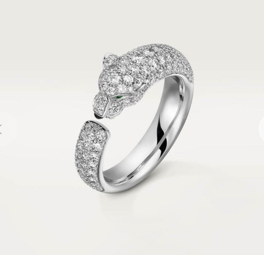 18K Panth̬re De Diamond Ring