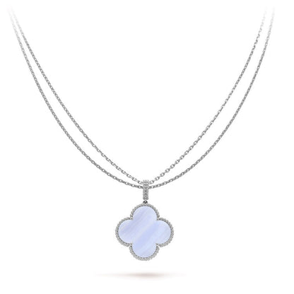 18K Celestial Magic Alhambra Purple Necklace