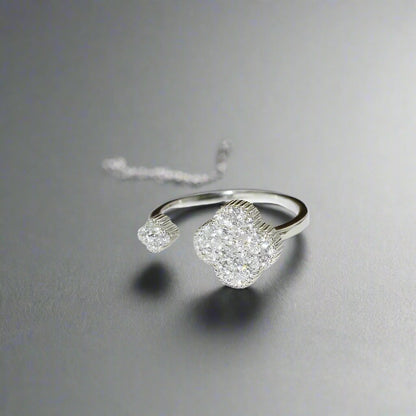 18K Celestial Magic Alhambra Diamond Ring