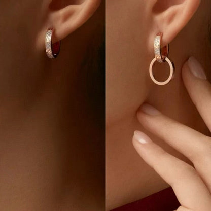 18K Celestial Love Diamond Earrings