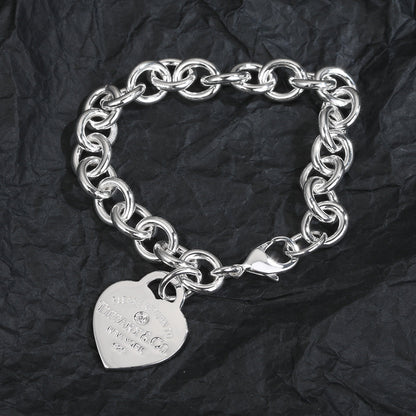 18K Celestial T Heart Tag Bracelet