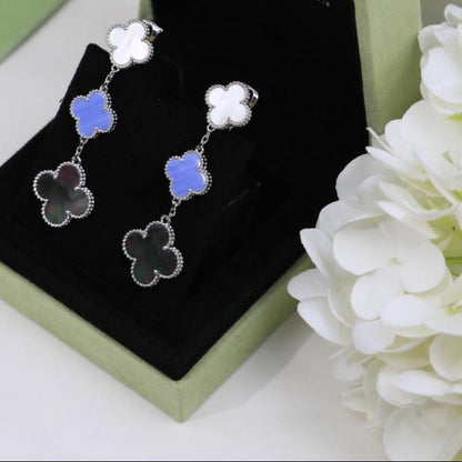 18K Celestial Magic Alhambra Three Motifs Earrings