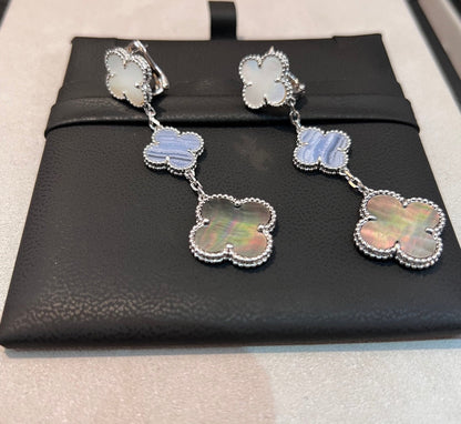 18K Celestial Magic Alhambra Three Motifs Earrings