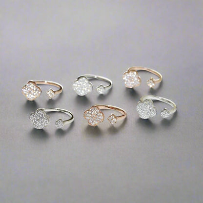 18K Celestial Magic Alhambra Diamond Ring