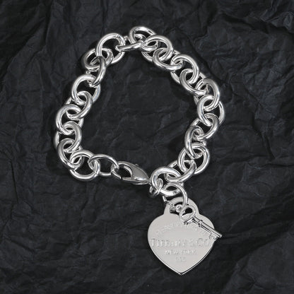 18K Celestial T Heart Tag Bracelet