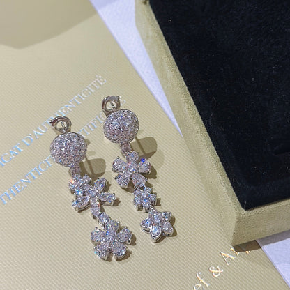 18K Celestial Folie Des Pr̩s Earrings