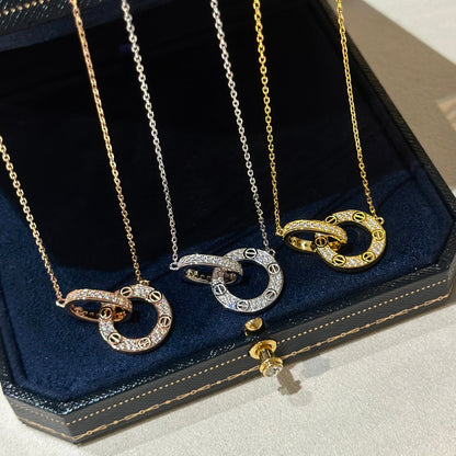 18K Celestial Love Diamonds Necklace